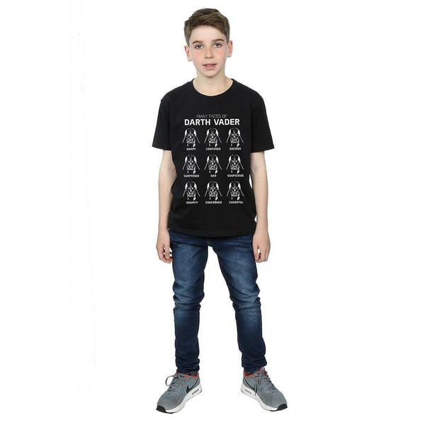 Star Wars Boys Many Faces Of Darth Vader Cotton T-Shirt