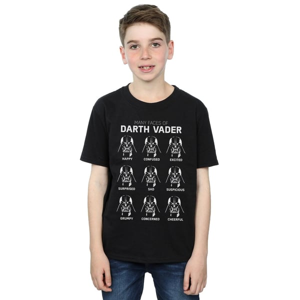 Star Wars Boys Many Faces Of Darth Vader Cotton T-Shirt