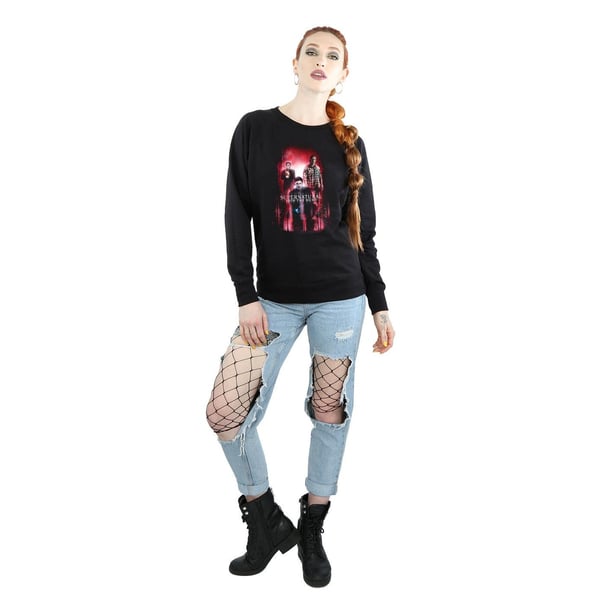 Supernatural Womens/Ladies Group Crowley Sweatshirt