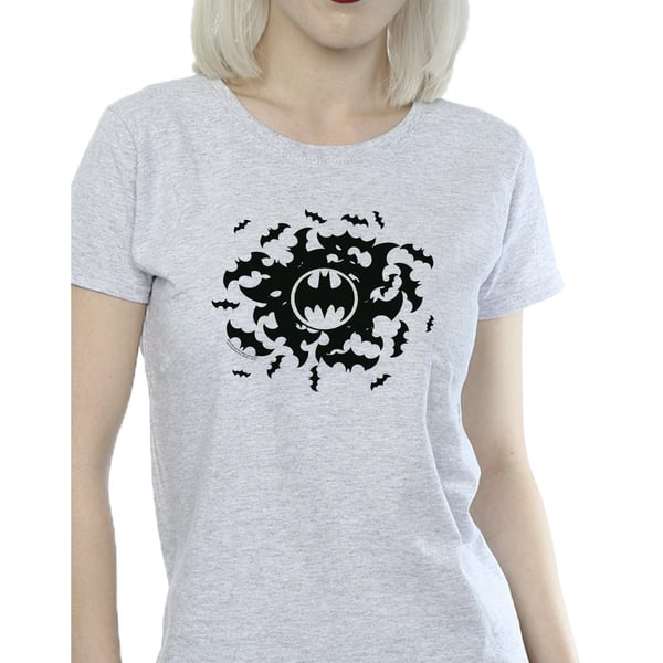 DC Comics Womens/Ladies Batman Bat Swirl Cotton T-Shirt