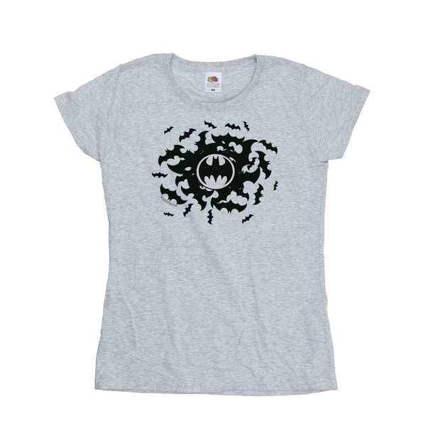DC Comics Womens/Ladies Batman Bat Swirl Cotton T-Shirt