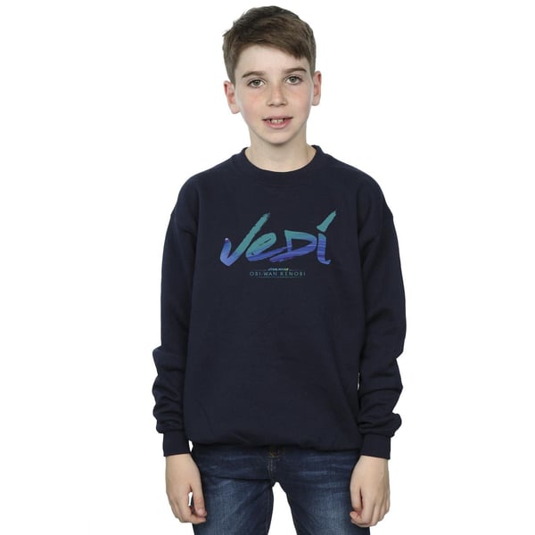 Star Wars Boys Obi-Wan Kenobi Jedi Painted Font Sweatshirt