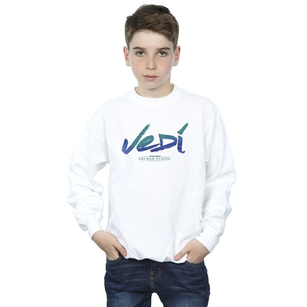 Star Wars Boys Obi-Wan Kenobi Jedi Painted Font Sweatshirt