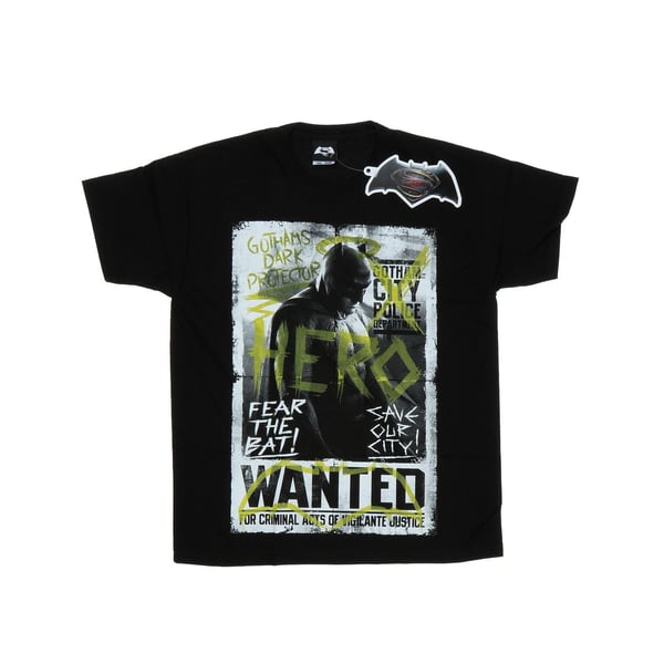 DC Comics Boys Batman v Superman Wanted Poster T-Shirt