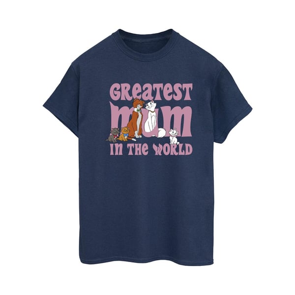 Disney Womens/Ladies The Aristocats Greatest Mum Cotton Boyfriend T-Shirt