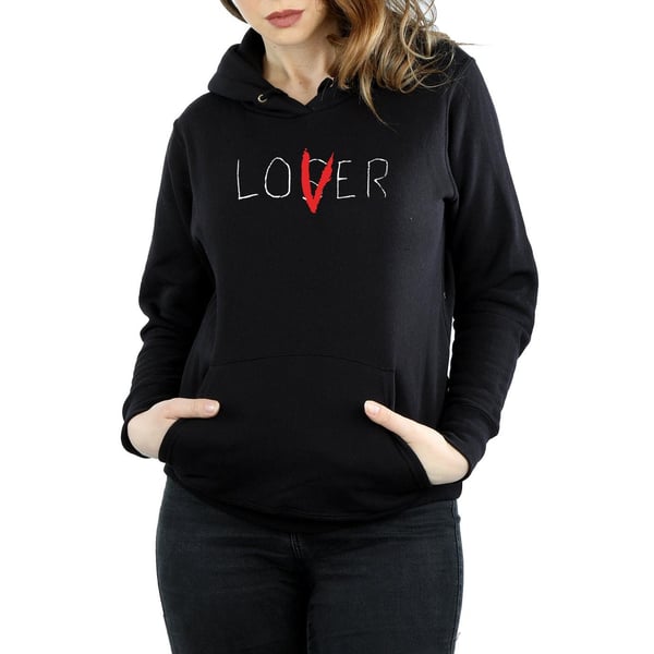 It Womens/Ladies Loser Lover Cotton Hoodie