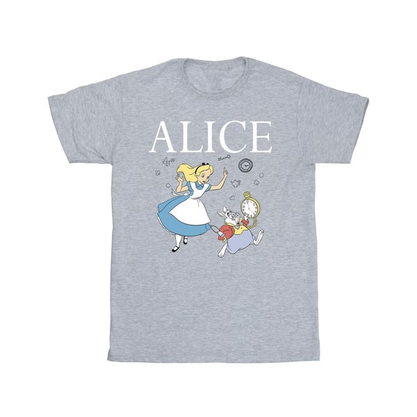 Disney Mens Alice In Wonderland Follow The Rabbit T-Shirt