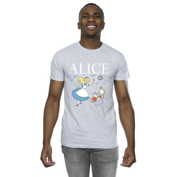 Disney Mens Alice In Wonderland Follow The Rabbit T-Shirt