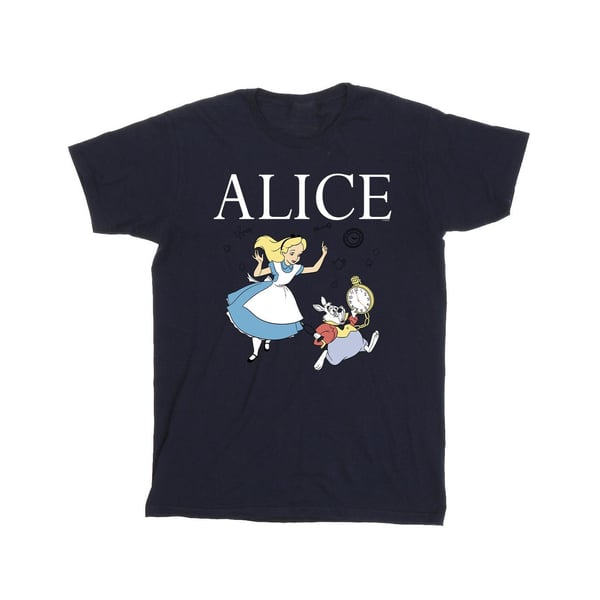 Disney Mens Alice In Wonderland Follow The Rabbit T-Shirt