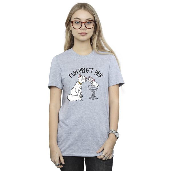 Disney Womens/Ladies The Aristocats Purrfect Pair Cotton Boyfriend T-Shirt