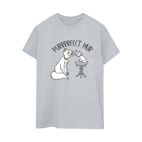 Disney Naiset/Neidit Aristocats Purrfect Pair Puuvillainen Boyfriend T-paita