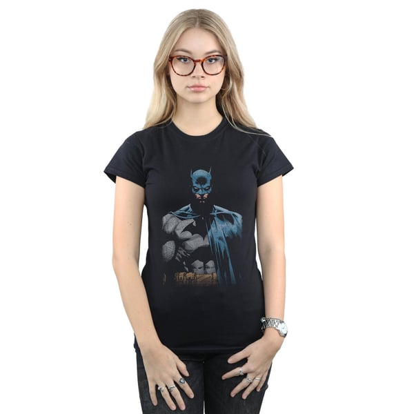 DC Comics Womens/Ladies Batman Close Up Cotton T-Shirt
