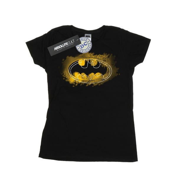 DC Comics Womens/Ladies Batman Spray Logo Cotton T-Shirt