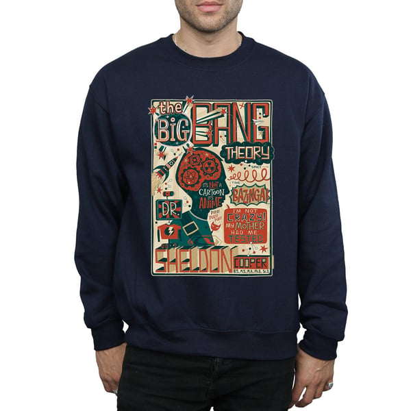 Big Bang Theory Mens Infographic Poster Sweatshirt