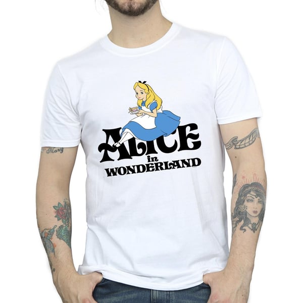 Disney Mens Alice In Wonderland Tea Drinker Classic T-Shirt