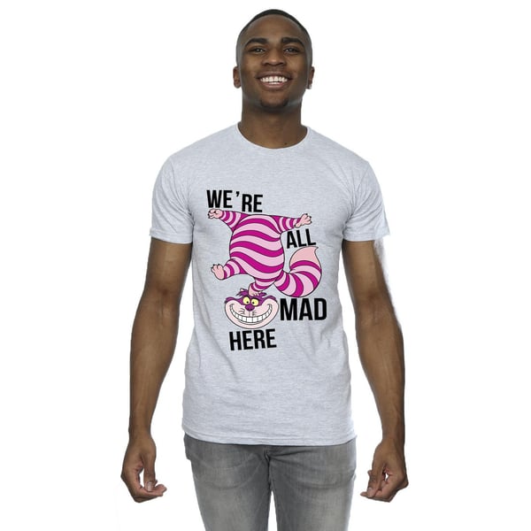Disney Mens Alice In Wonderland All Mad Here T-Shirt