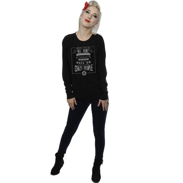 Supernatural Womens/Ladies Crazy People Sweatshirt