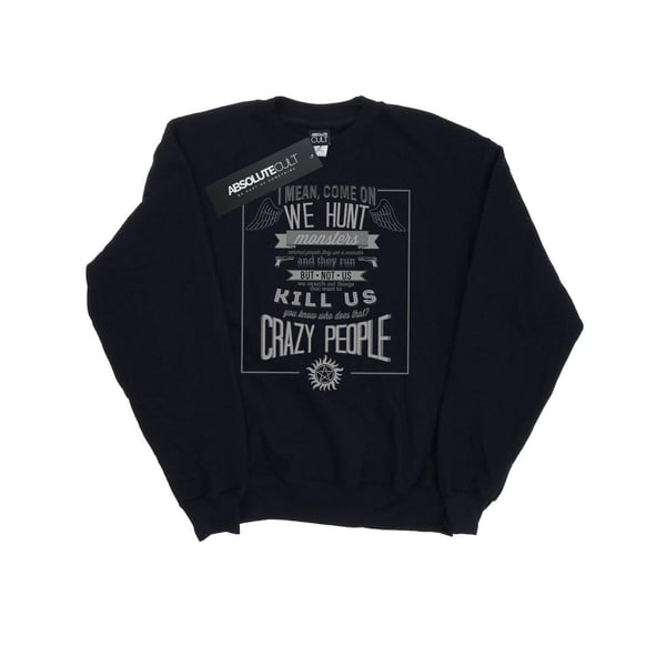 Supernatural Womens/Ladies Crazy People Sweatshirt