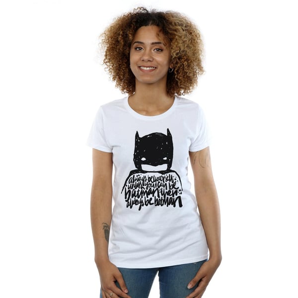DC Comics Womens/Ladies Batman Always Be Yourself Cotton T-Shirt