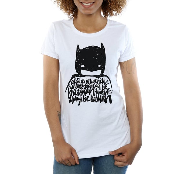 DC Comics Womens/Ladies Batman Always Be Yourself Cotton T-Shirt