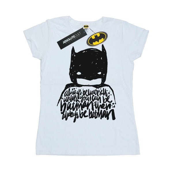 DC Comics Dam/Kvinnor Batman Always Be Yourself T-shirt i bomull