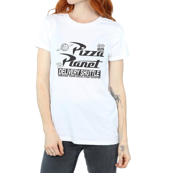 Toy Story Womens/Ladies Pizza Planet Cotton Logo Boyfriend T-Shirt
