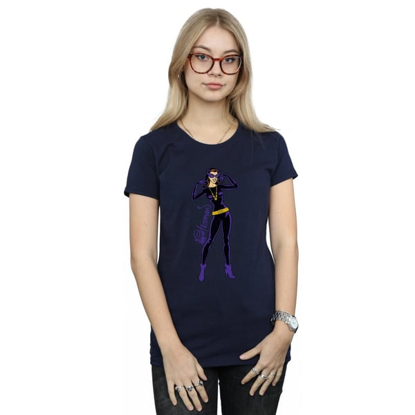 DC Comics Womens/Ladies Catwoman Happy Pose Cotton T-Shirt