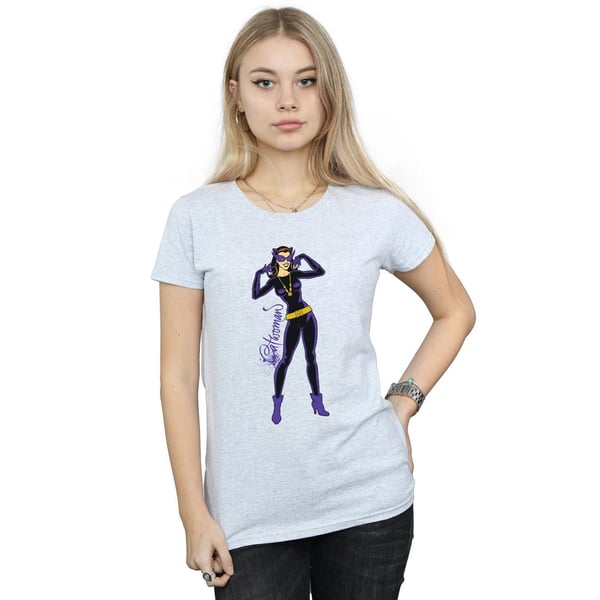 DC Comics Womens/Ladies Catwoman Happy Pose Cotton T-Shirt
