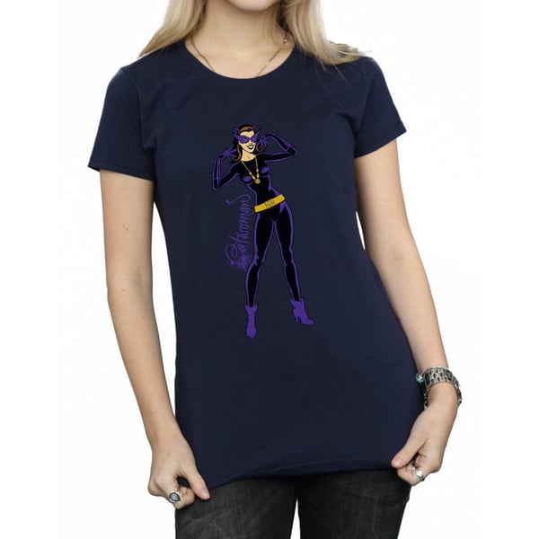 DC Comics Womens/Ladies Catwoman Happy Pose Cotton T-Shirt