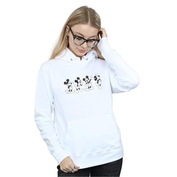 Disney Womens/Ladies Mickey Mouse Four Emotions Hoodie