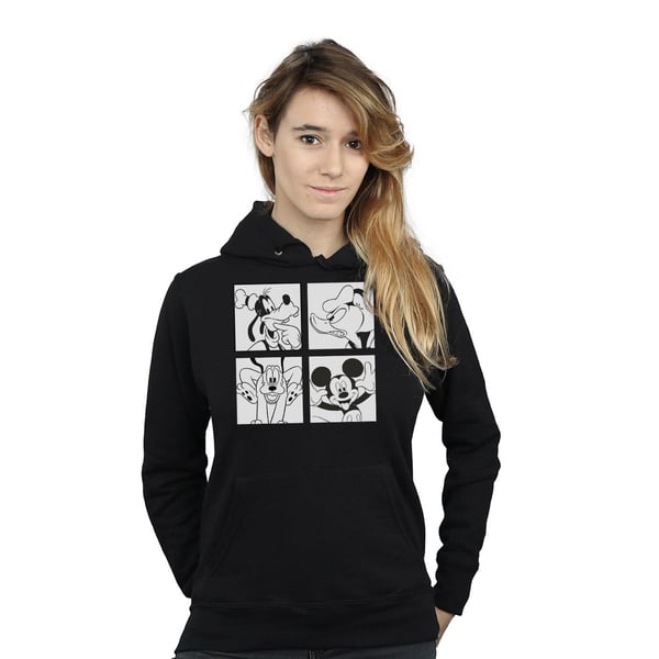 Disney Womens/Ladies Mickey, Donald, Goofy And Pluto Boxed Hoodie