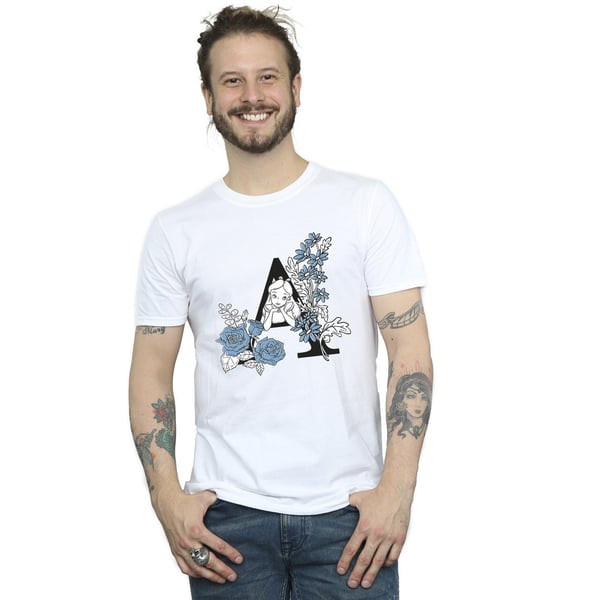Disney Mens Alice In Wonderland Letter A T-Shirt
