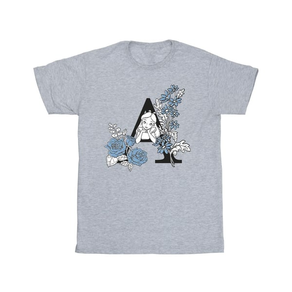 Disney Mens Alice In Wonderland Letter A T-Shirt