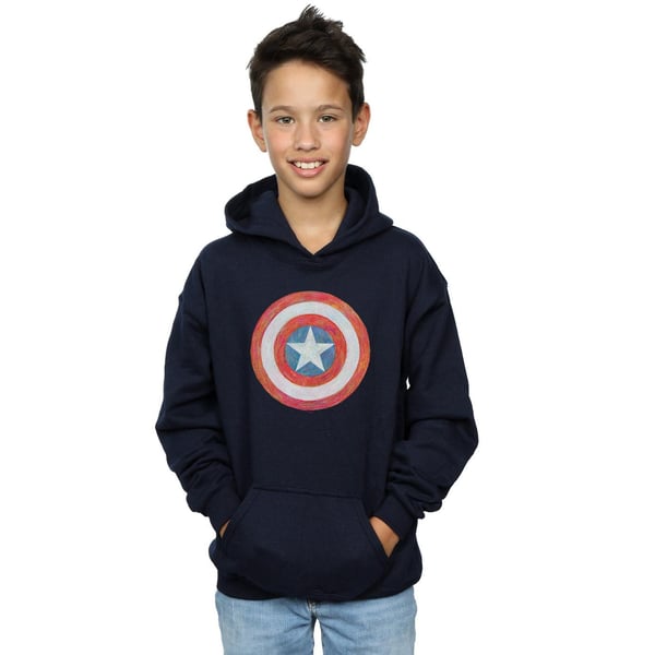 Marvel Boys Captain America Sketched Shield Hoodie