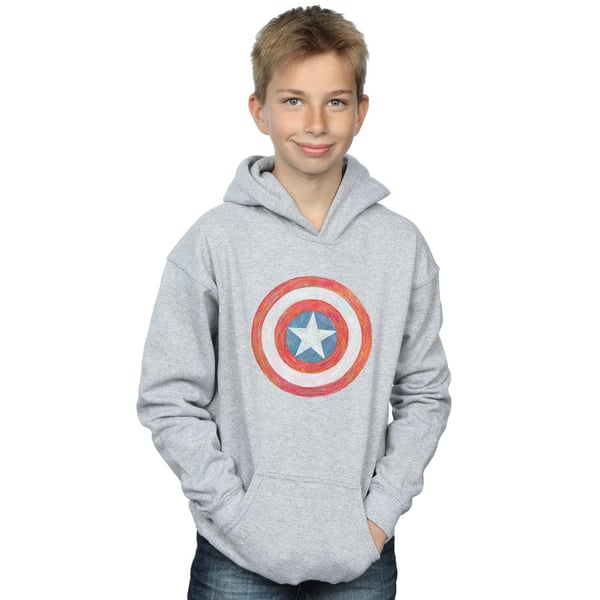Marvel Boys Captain America Sketched Shield Hoodie