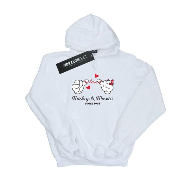 Disney Womens/Ladies Mickey Mouse Love Hands Hoodie