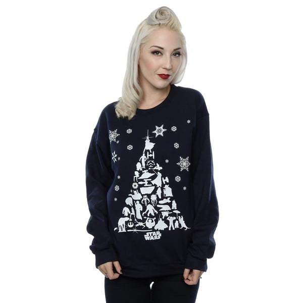Star Wars Womens/Ladies Christmas Tree Sweatshirt
