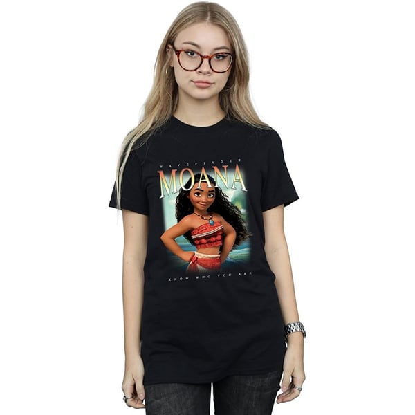 Moana Womens/Ladies Montage Cotton Boyfriend T-Shirt