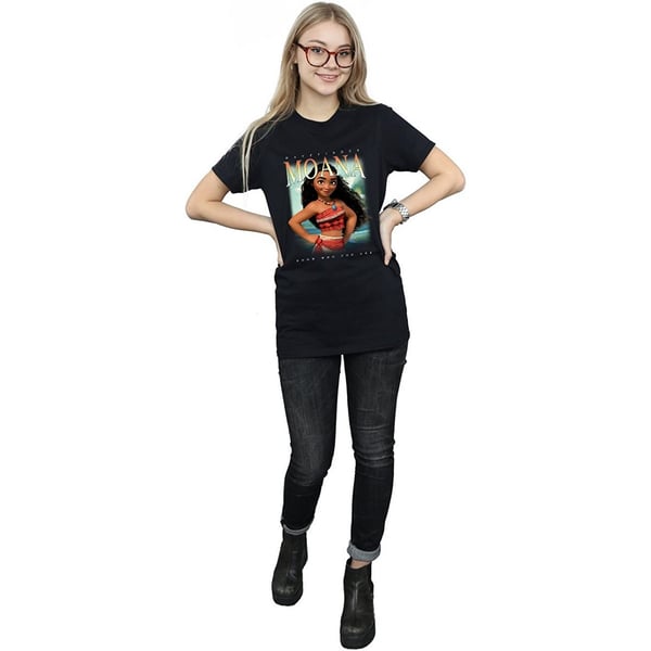 Moana Womens/Ladies Montage Cotton Boyfriend T-Shirt
