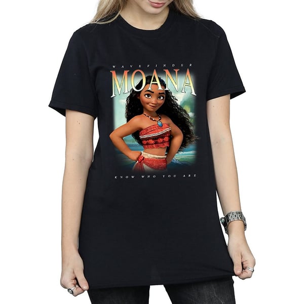 Moana Womens/Ladies Montage Cotton Boyfriend T-Shirt