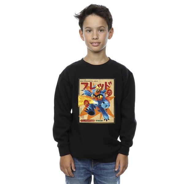 Disney Boys Big Hero 6 Baymax Fred Newspaper Sweatshirt