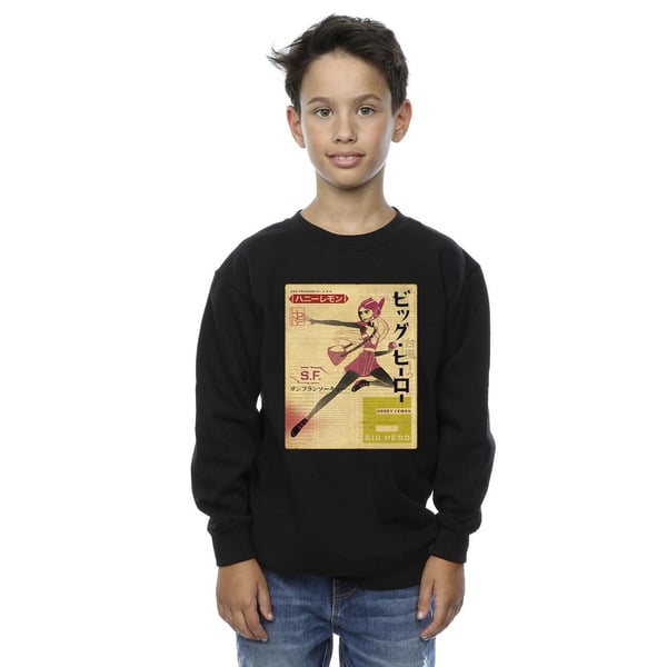 Disney Boys Big Hero 6 Baymax Honey Lemon Newspaper Sweatshirt