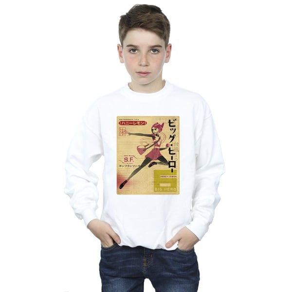 Disney Boys Big Hero 6 Baymax Honey Lemon Newspaper Sweatshirt