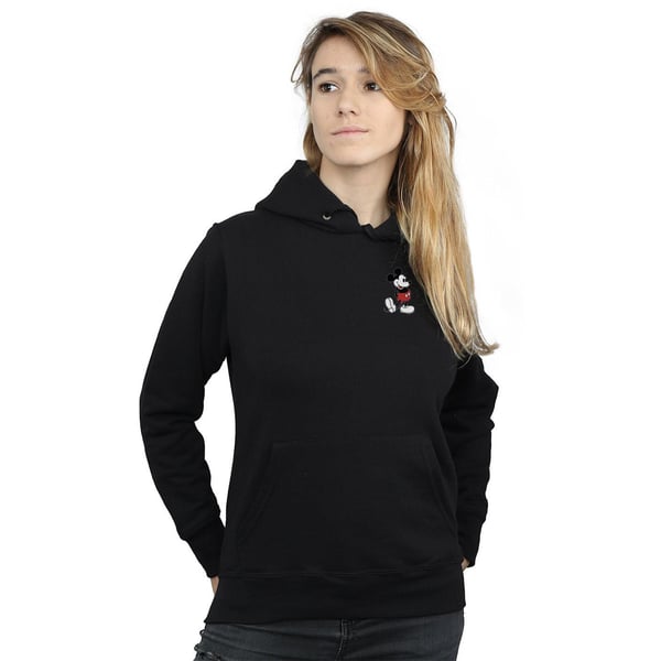 Disney Womens/Ladies Mickey Mouse Kickin Retro Chest Hoodie