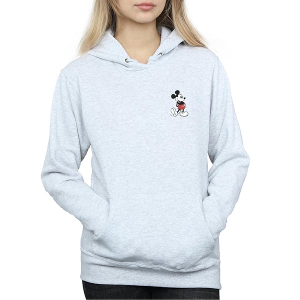 Disney Womens/Ladies Mickey Mouse Kickin Retro Chest Hoodie