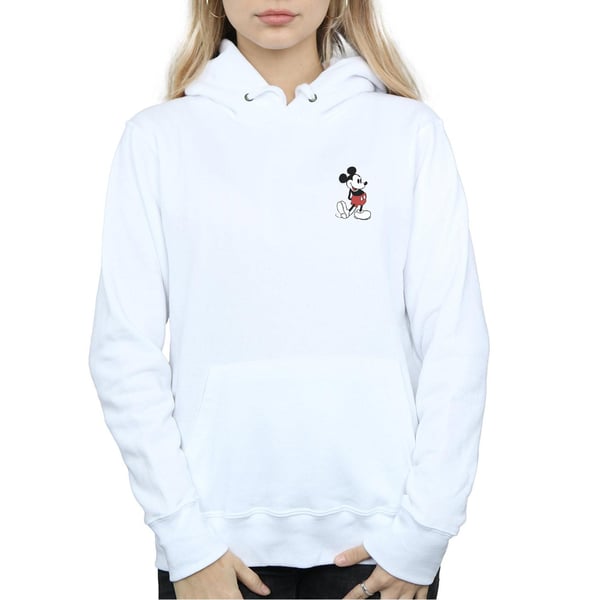 Disney Womens/Ladies Mickey Mouse Kickin Retro Chest Hoodie