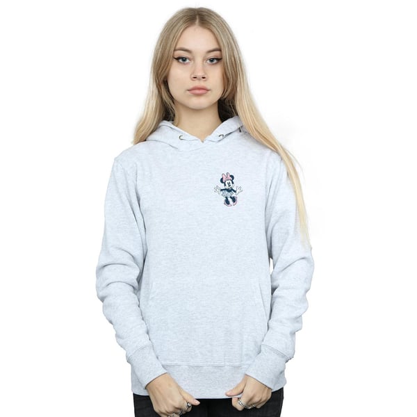 Disney Womens/Ladies Minnie Mouse Dancing Chest Hoodie