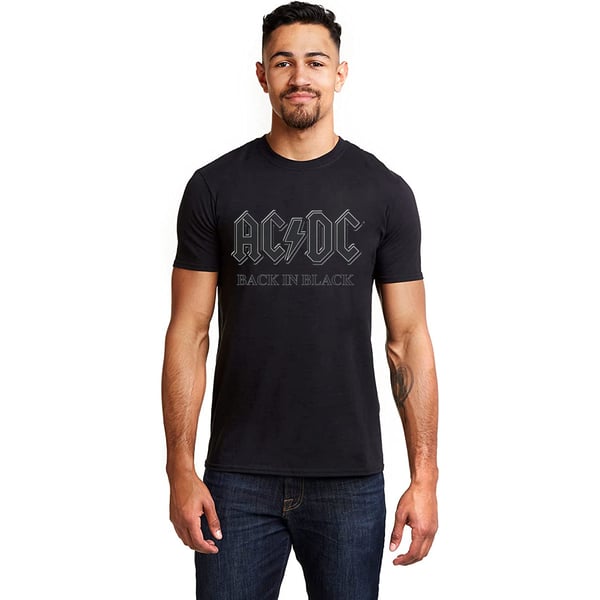 AC/DC Unisex T-shirt til voksne tilbage i sort