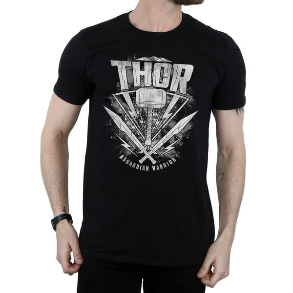 Thor: Ragnarok Mens Hammer Cotton Logo T-Shirt