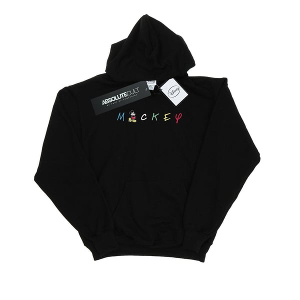 Disney Womens/Ladies Mickey Mouse Wording Logo Hoodie